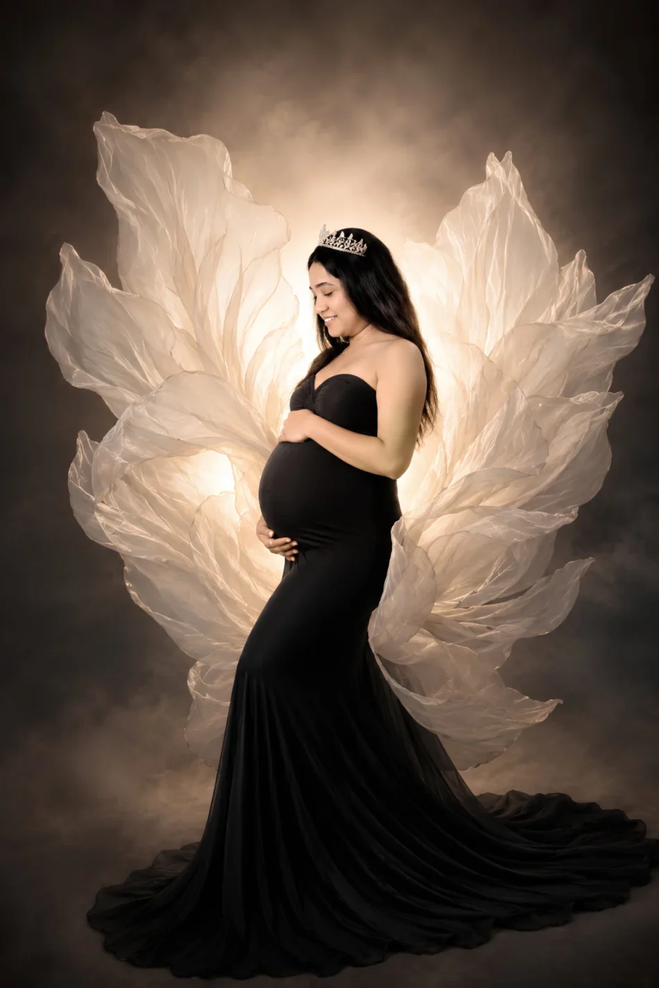MatBaby Pictora Photography in Nagpur offering premium maternity, newborn and kids photoshoot services in a professional indoor studio